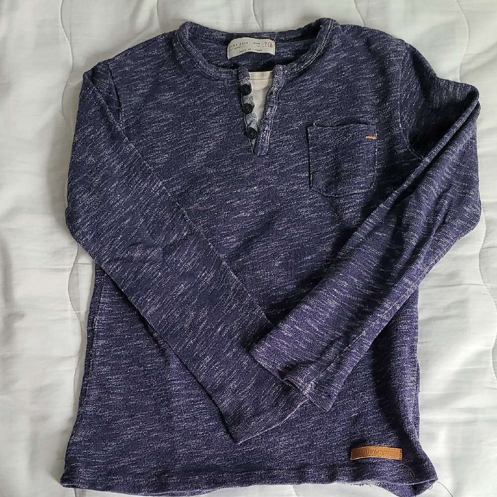 Zara Boys Blue Knit Sweater